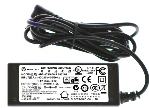 *100% Brand NEW*HOIOTO ADS-40SG-06-2 09524G power supply 5.5*2.5mm 9.5V 2.5A ac adpater